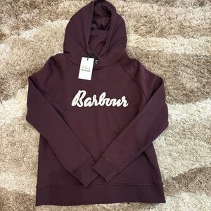 Women’s Maroon Barbour Hoodie - Medium NWT